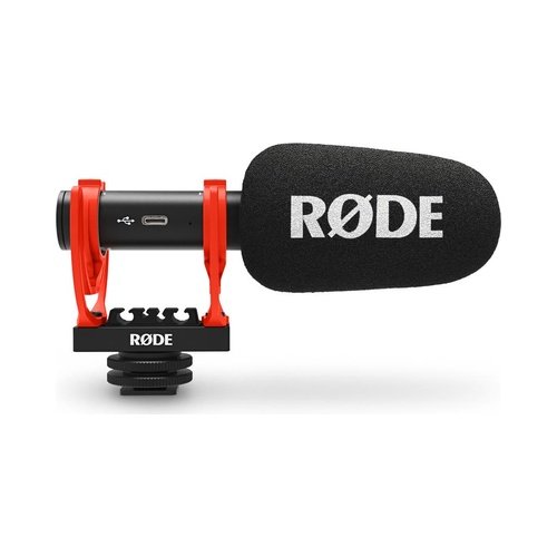 RØDE VideoMic GO II – Ultracompact Camera-Mount Shotgun Microphone, USB & 3.5mm, No Battery Required